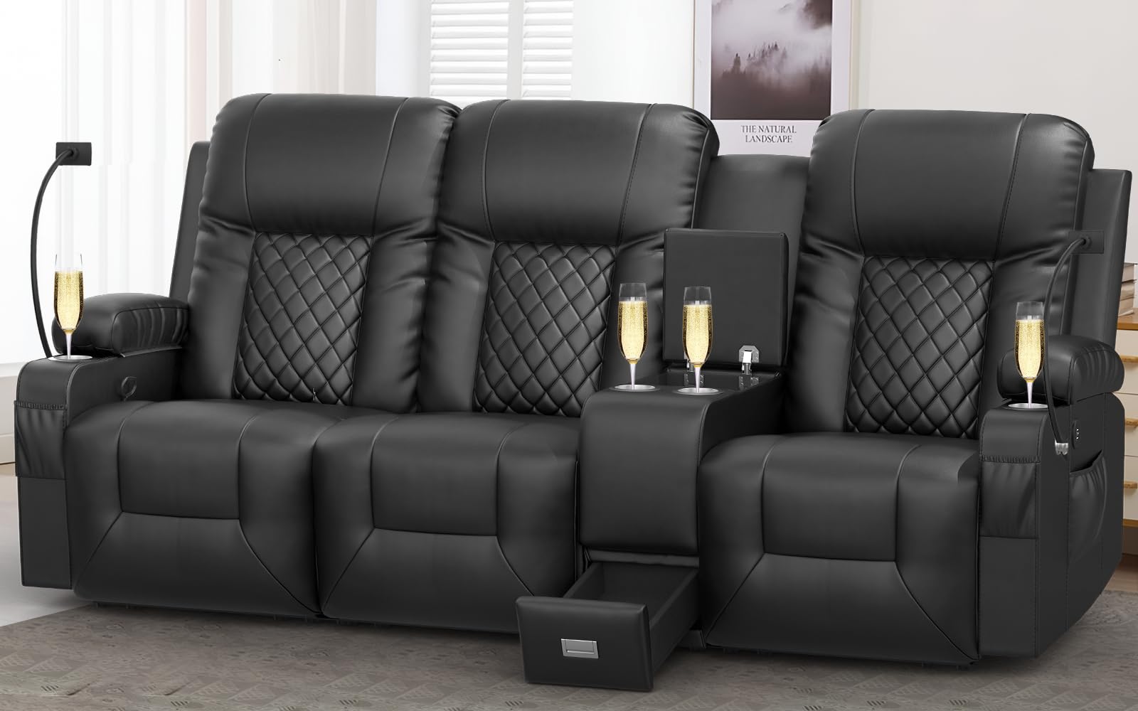 Stylish & Spacious 3-Seater Recliner Sofa: The Perfect Addition to Your Living Space