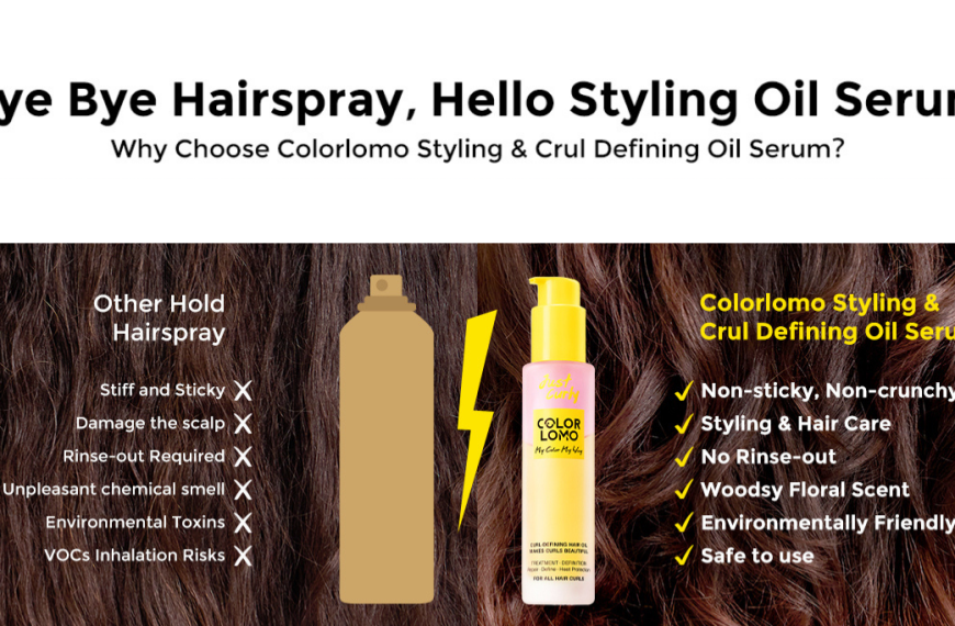 Colorlomo Styling & Curl Defining Oil Serum is the Ultimate Hair Style Revolution to Replace Hair Spray